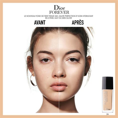 fond de teint dior avant apres|Dior forever glow.